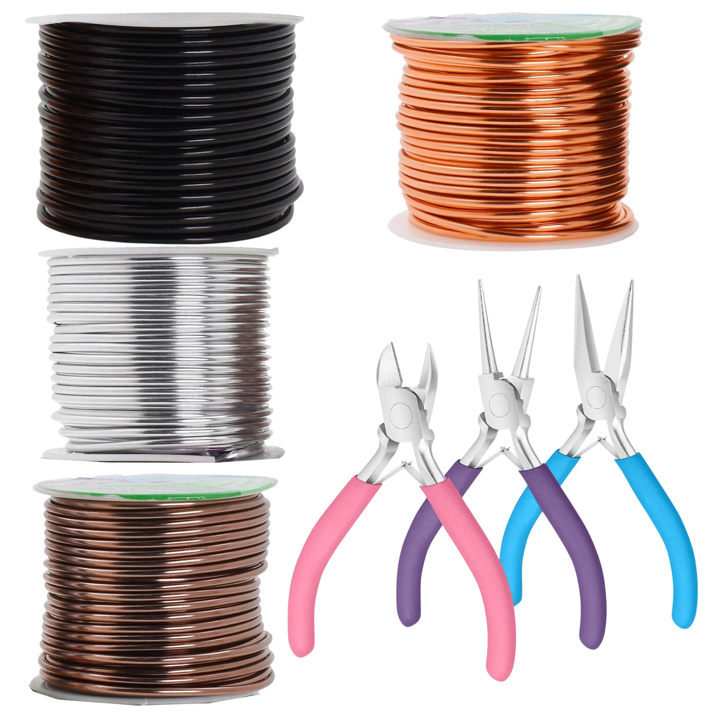7 Pcs Craft Wires & Jewellery Pliers Set, Jewellary Making, Sculpting,Craft