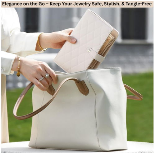 Travel Jewellery Organizer Case, Jewellery Storage Book Clear Ring Binder