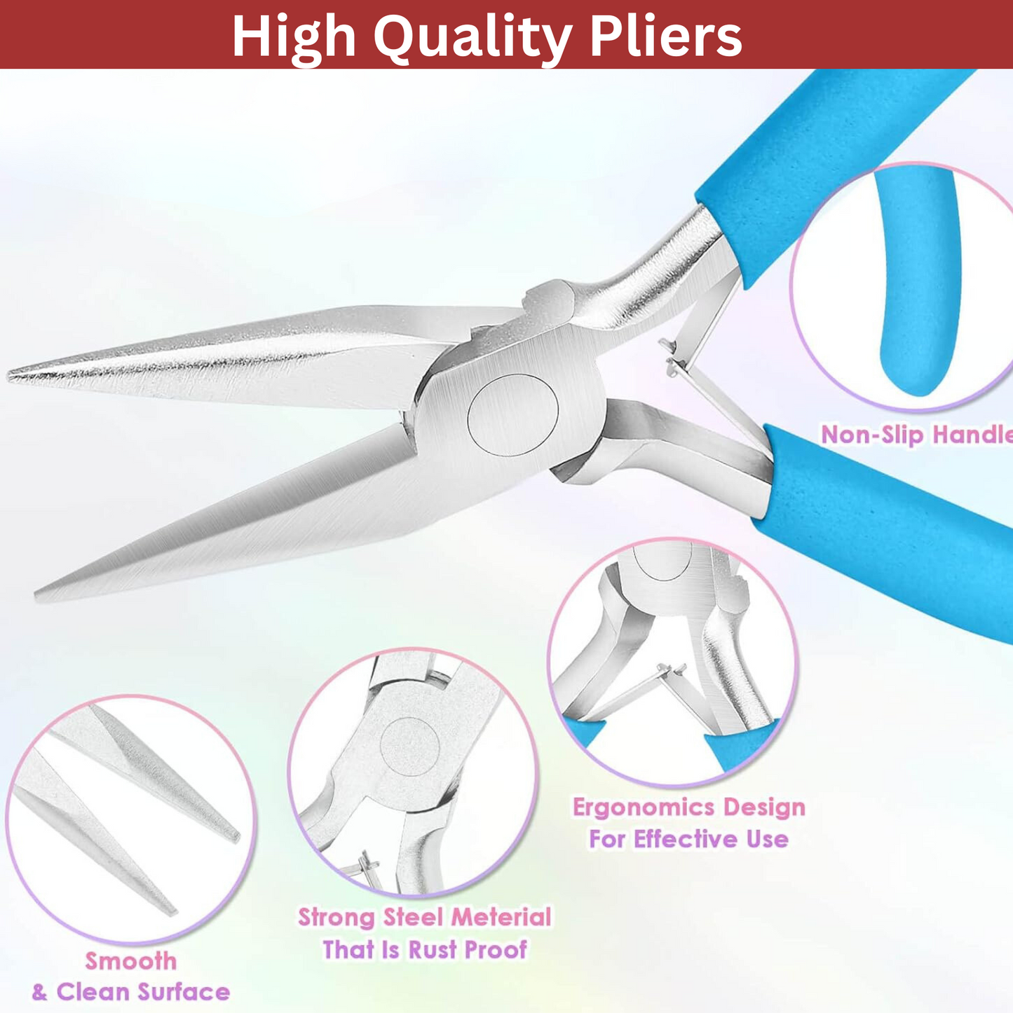 7 Pcs Craft Wires & Jewellery Pliers Set, Jewellary Making, Sculpting,Craft