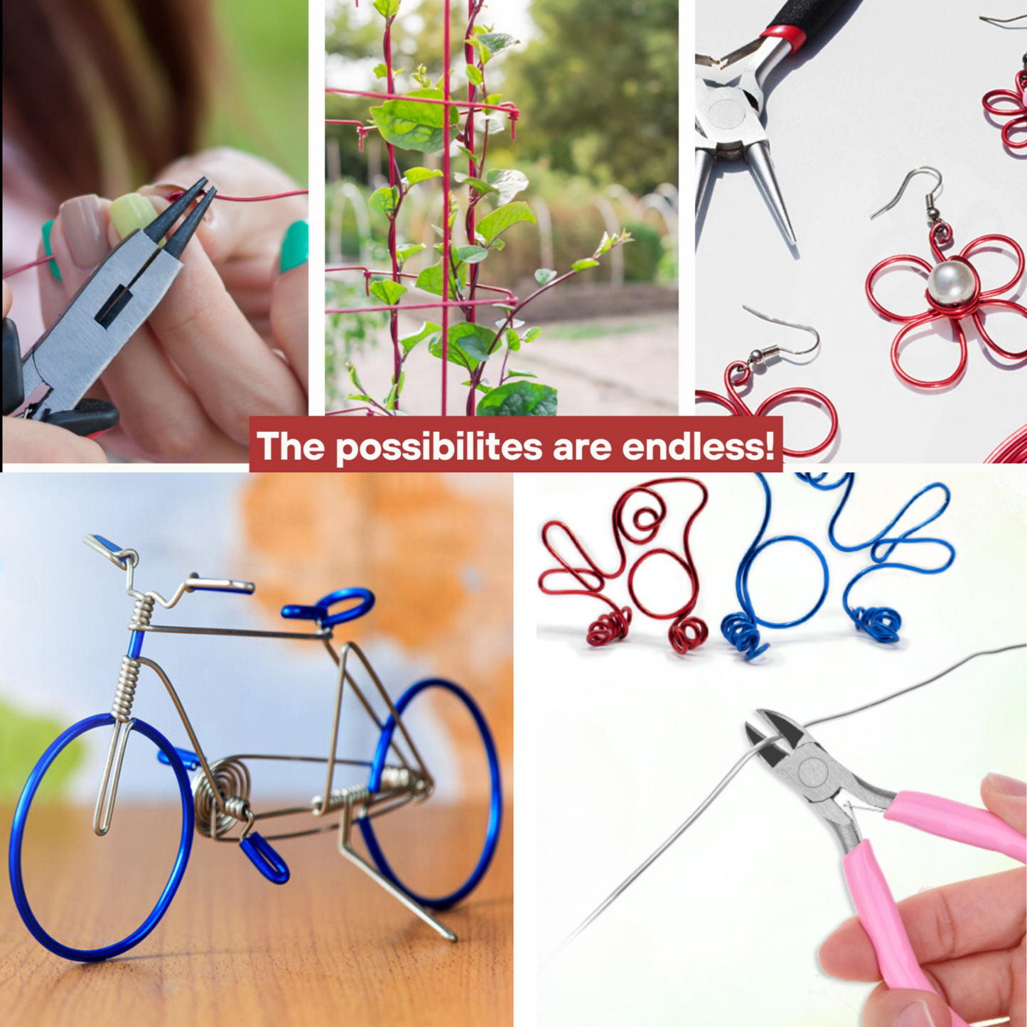 7 Pcs Craft Wires & Jewellery Pliers Set, Jewellary Making, Sculpting,Craft