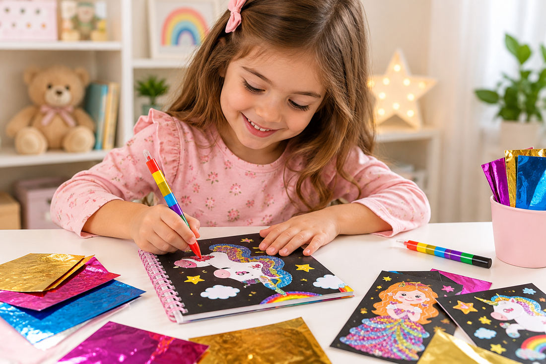 Screen-Free Travel Activities for Kids: Why Foil Art Is Worth Packing