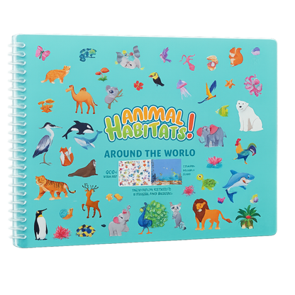 Animal Habitats Sticker & Colouring Book with 600 Stickers