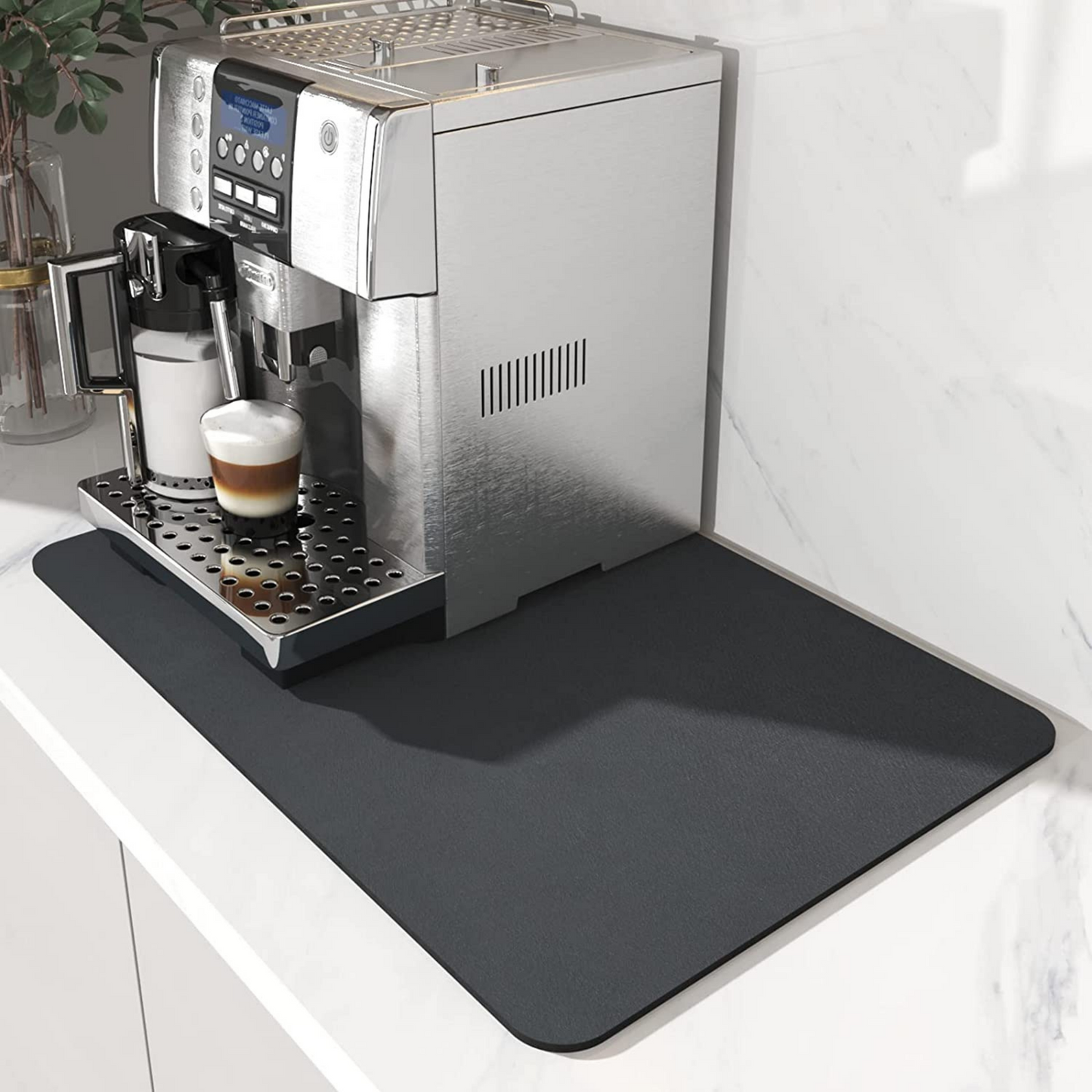 Super Absorbent Coffee Mat, Kitchen Counter Drying Mat, Coffee Bar Accessories, Dish Drying Mat, Kitchen Accessories & Organiser