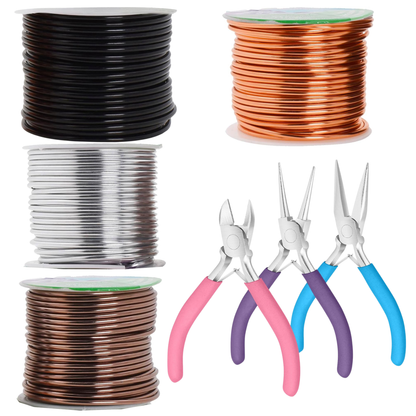7-Piece Jewellery Making Pliers & Craft Wire Set