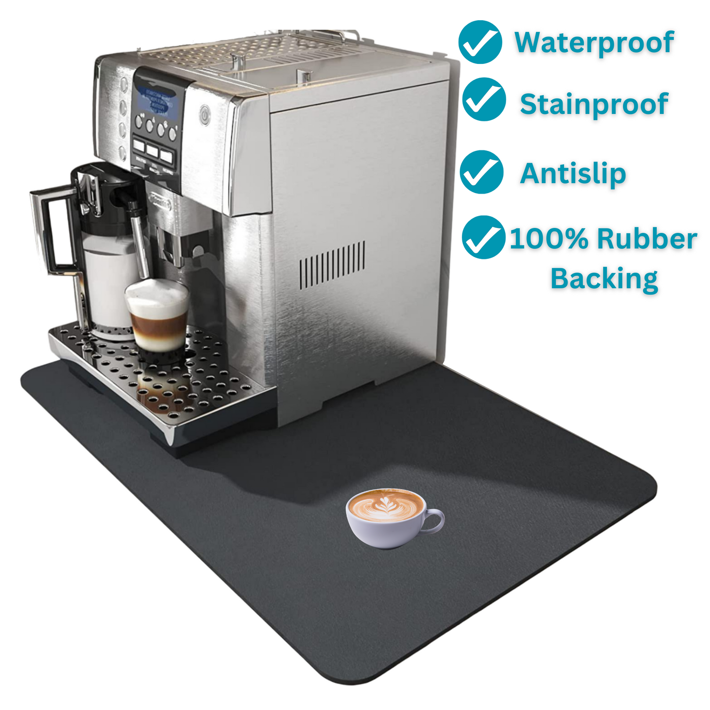 Super Absorbent Coffee Mat, Kitchen Counter Drying Mat, Coffee Bar Accessories, Dish Drying Mat, Kitchen Accessories & Organiser