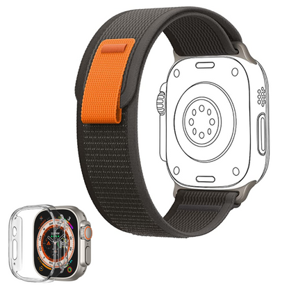 Apple Watch Trail Loop Strap 42–49 mm with Screen Protector