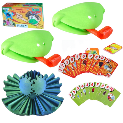 Frog Tongue Catching Game & 3D Gear Sphere Fidget Toy Set