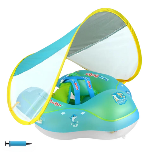 Inflatable Baby Swim Float with Sun Canopy ,Infant & Children Pool Floaties