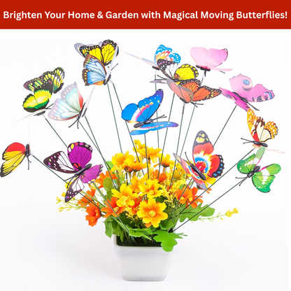 12-Piece Butterfly Garden Stakes & Décor Clips with Installation Pliers