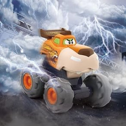Friction-Powered Monster Truck Toy for Toddlers – Orange