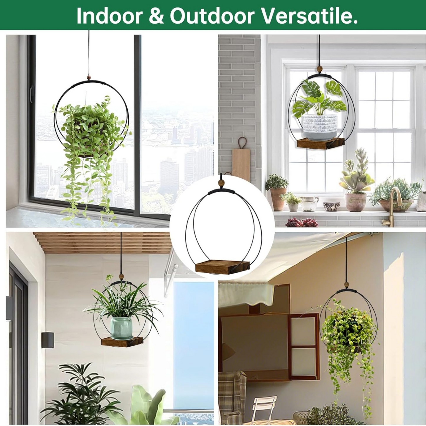 Hanging Planters for Indoor Plants & Windows, Modern Plant Hanger For Home