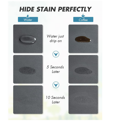 Absorbent Coffee Bar Mat & Kitchen Counter Drying Mat – Blue/Grey