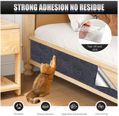 Cat Scratch Protector Mats 2-Pack, 100 x 40 cm | Grey