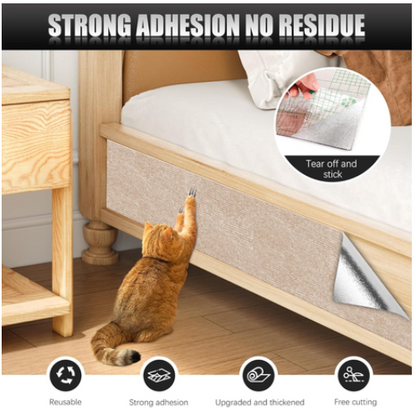 Cat Scratch Protector Mats 2-Pack, 100 x 40 cm | Beige