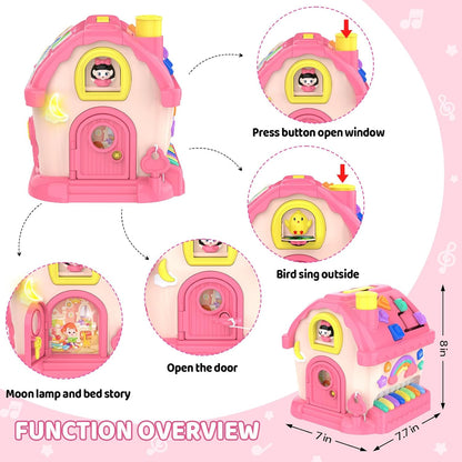 12-in-1 Musical Montessori Activity House Toy for Toddlers