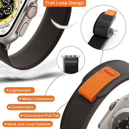 Apple Watch Trail Loop Strap 42–49 mm with Screen Protector