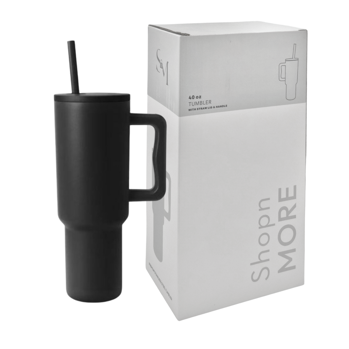 1.18L Stainless Steel Tumbler with Handle & Straw Lid | Travel Bottle for Sale | Tumbler glass