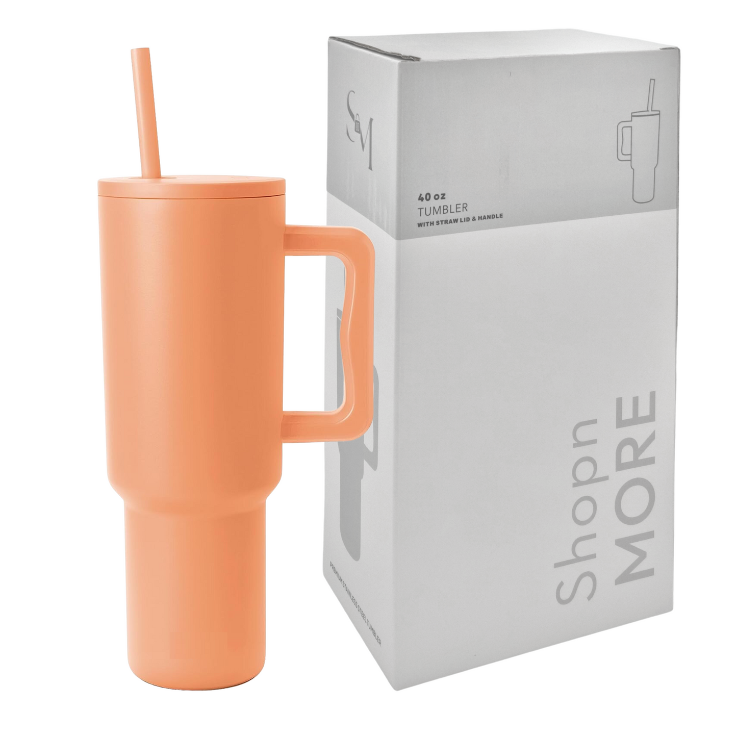 1.18L Stainless Steel Tumbler with Handle & Straw Lid | Travel Bottle for Sale | Tumbler glass