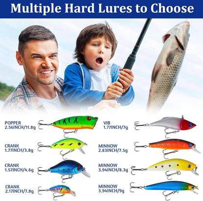 24-Piece Fishing Lure Advent Calendar Gift Set for Anglers