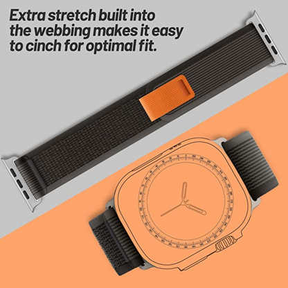 Apple Watch Trail Loop Strap 42–49 mm with Screen Protector