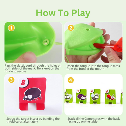 Frog Tongue Catching Game & 3D Gear Sphere Fidget Toy Set
