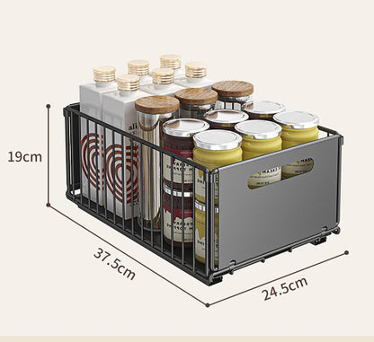 Metal Pull-Out Kitchen Cabinet Organiser, No Drilling Required