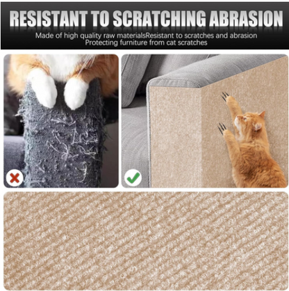 Cat Scratch Protector Mats 2-Pack, 100 x 40 cm | Beige