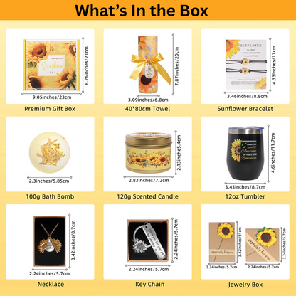 9-Piece Sunshine Spa & Self-Care Gift Hamper for Women