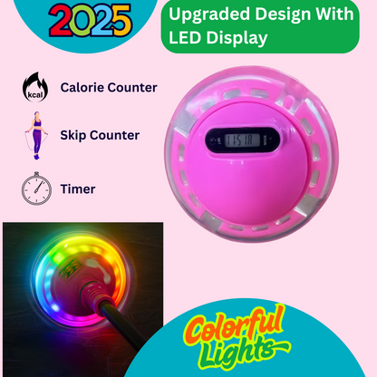 2-Piece Skip Ball & Boomerang Set with LED Ankle Counter