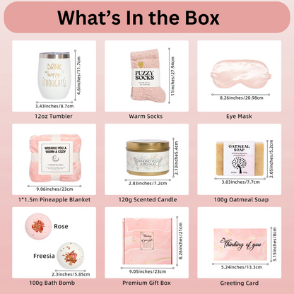 10-Piece Luxury Pink Spa & Self-Care Gift Hamper for Women