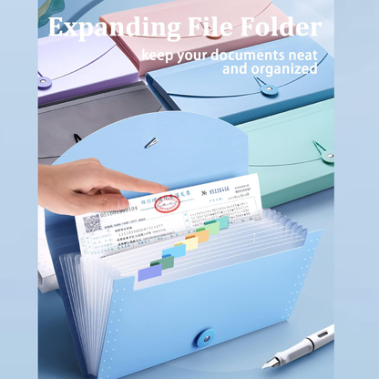 13-Pocket Expanding File Organiser with Labels for Documents & Receipts
