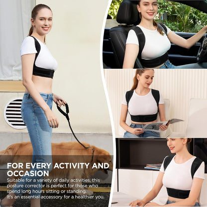 Adjustable Posture Corrector & Back Support – Large