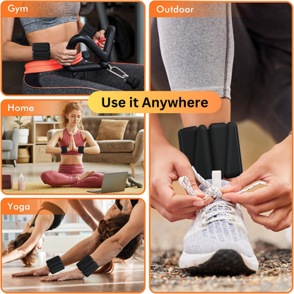 2-Piece Adjustable Wrist & Ankle Weight Set, 500 g Each