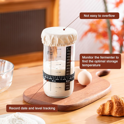 20-Piece Sourdough Starter Kit with 2 Banneton Proofing Baskets