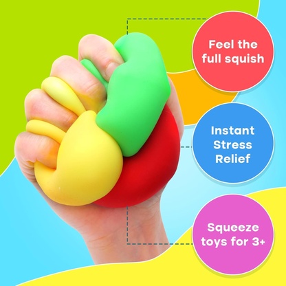 30-Piece Stress Relief Fidget Toy Set: 24 Cubes & 6 Fidget Sticks