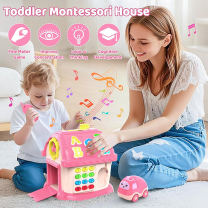12-in-1 Musical Montessori Activity House Toy for Toddlers
