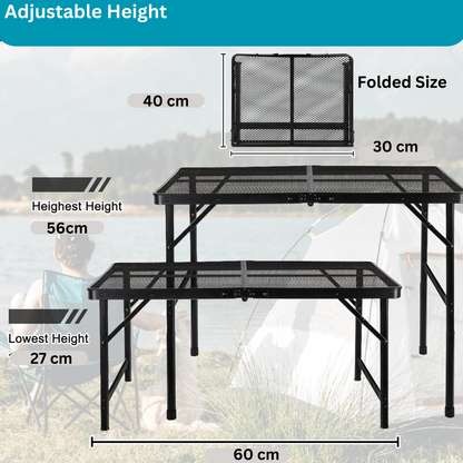 Foldable Portable Camping & Braai Grill Table for Beach and Hiking