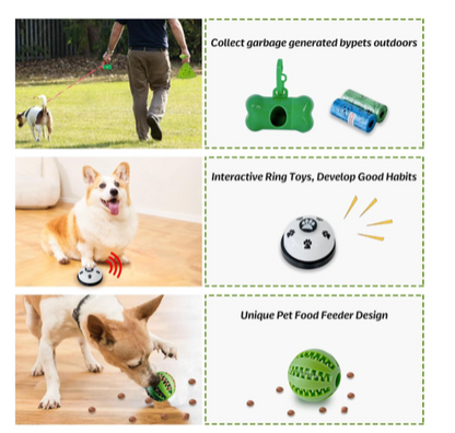 19-Piece Puppy Chew & Teething Toy Set for Small and Medium Dogs