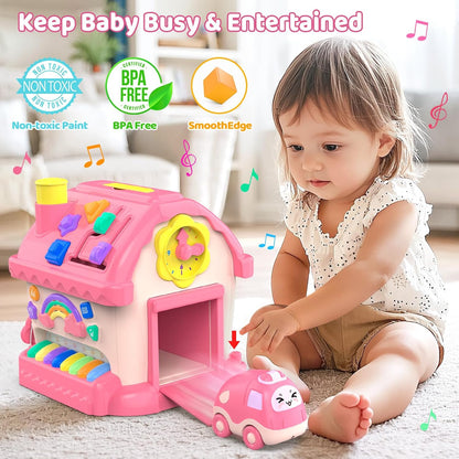 12-in-1 Musical Montessori Activity House Toy for Toddlers