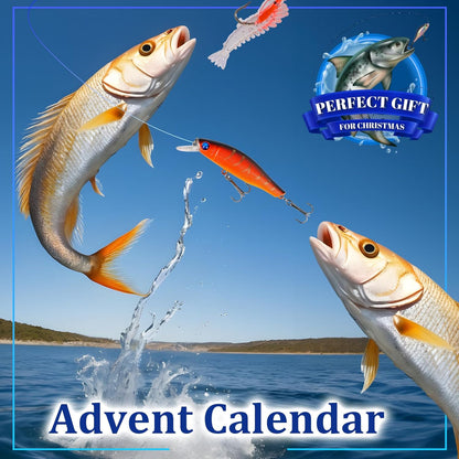 24-Piece Fishing Lure Advent Calendar Gift Set for Anglers