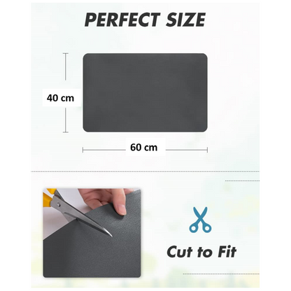 Absorbent Coffee Bar Mat & Kitchen Counter Drying Mat – Blue/Grey