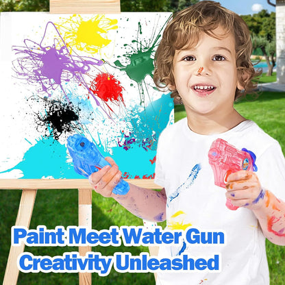 4-Pack Kids Water Guns with 5–7 m Long Range for Outdoor Play