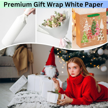 15 Reusable Iridescent Gift Bags with 100 White Tissue Paper Sheets
