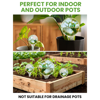 4-Pack Automatic Self-Watering Globes for Indoor & Outdoor Plants