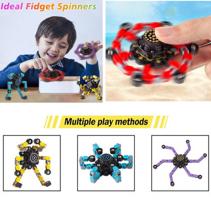 Duck Catching Family Game with 2 Transformable Fidget Spinners