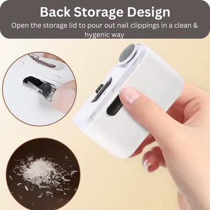 Automatic Electric Nail Clipper with LED Light for Kids & Adults