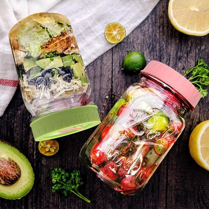 4-Pack Colourful Mason Jar Lids with Straw Holes