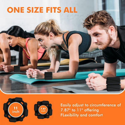 2-Piece Adjustable Wrist & Ankle Weight Set, 500 g Each
