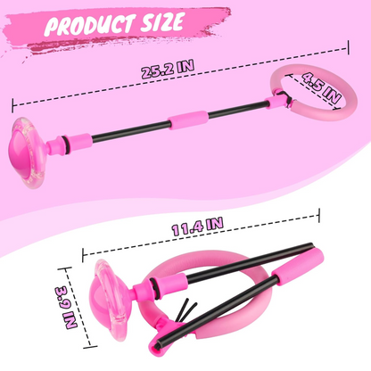 2-Piece Skip Ball & Boomerang Set with LED Ankle Counter