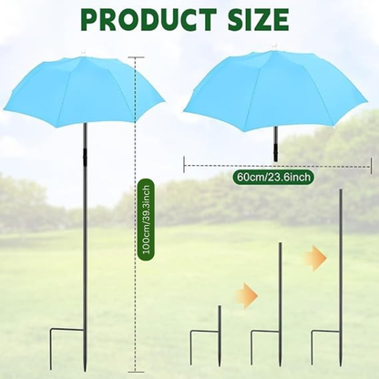 3-Pack Adjustable Plant Shade Umbrellas for Outdoor Sun Protection